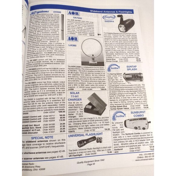 Universal Radio Inc Magazine 2009 Radios Scanners Amplifier Antenna Shortwave - Picture 6 of 8